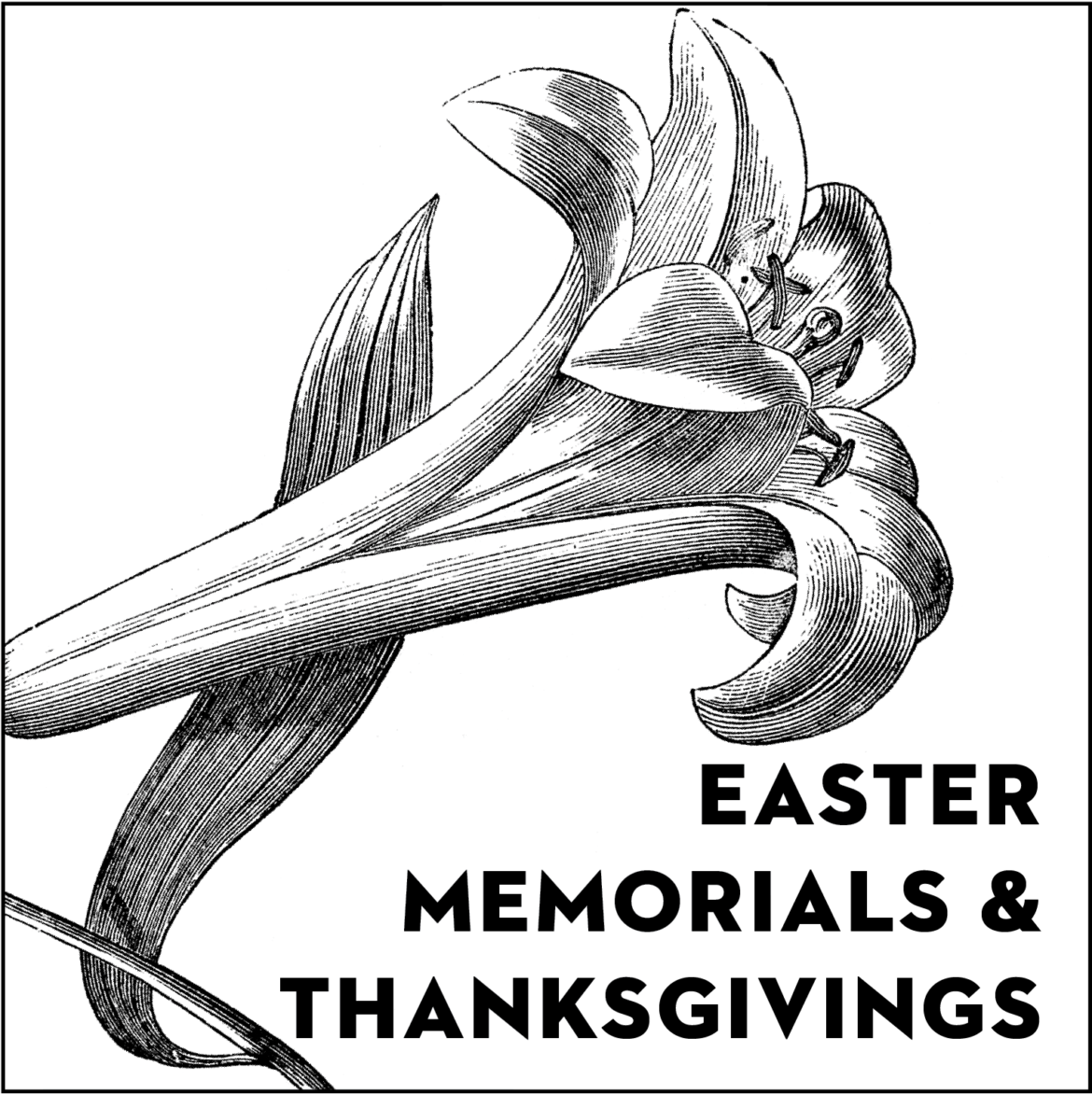 Easter Memorials & Thanksgivings, 2023