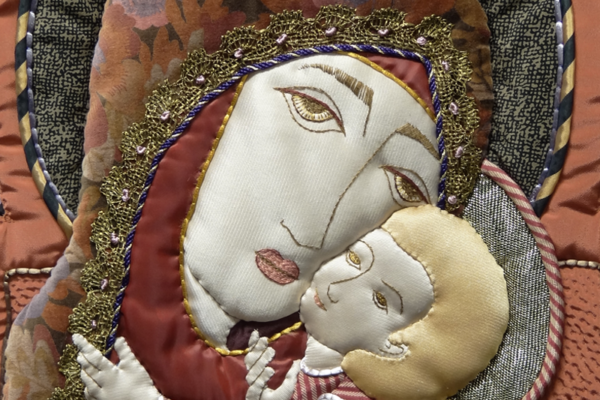 Detail of another work by Margaret Hays—Mother of Tenderness (1992). From the collection of the University of Dayton.