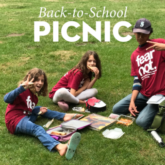 Back-to-School Picnic on the Cathedral Lawn with Backpack Blessing