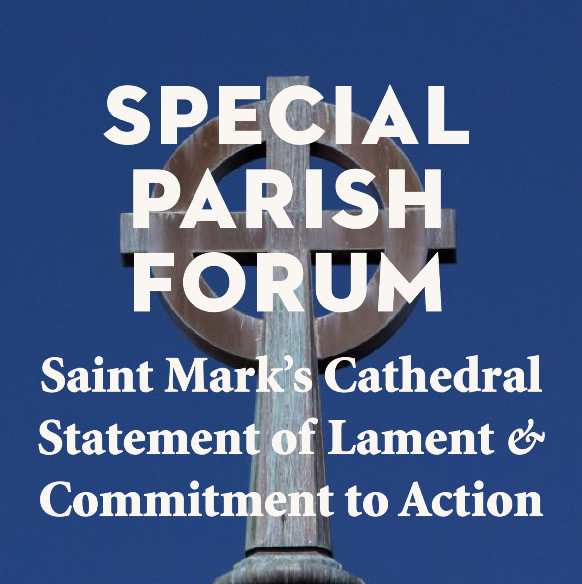 Special Parish Forum—Statement of Lament and Commitment to Action