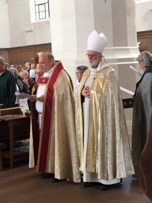 Dean Thomason with former Archbishop of Canterbury Rowan Williams