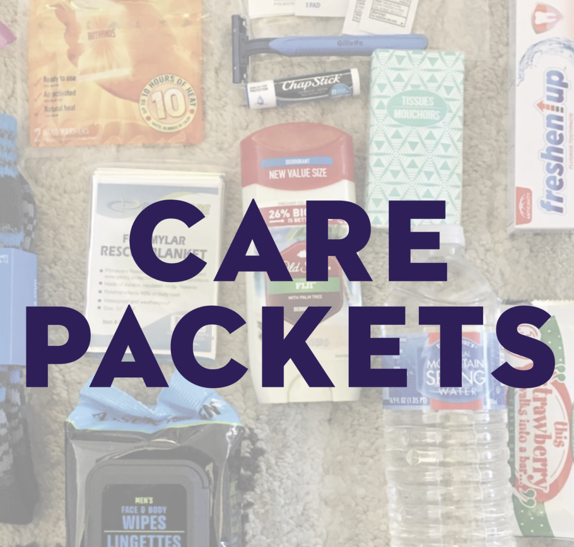 Care Packet Packaging Party for Unhoused Visitors
