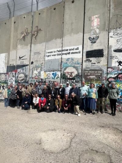 Walking the separation wall in Bethlehem 