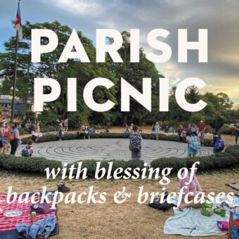2023 Parish Picnic with Backpack Blessing