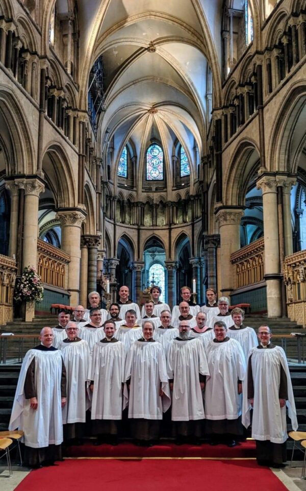 The Compline Choir in Canterbury Cathedral, 2019