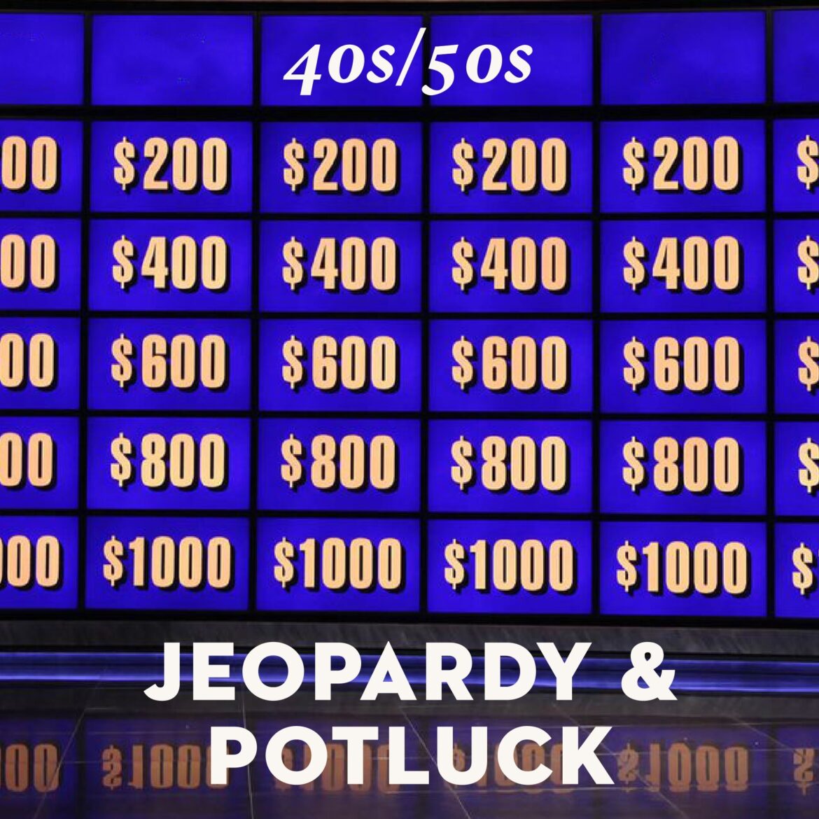 Jeopardy and Potluck in Bloedel Hall